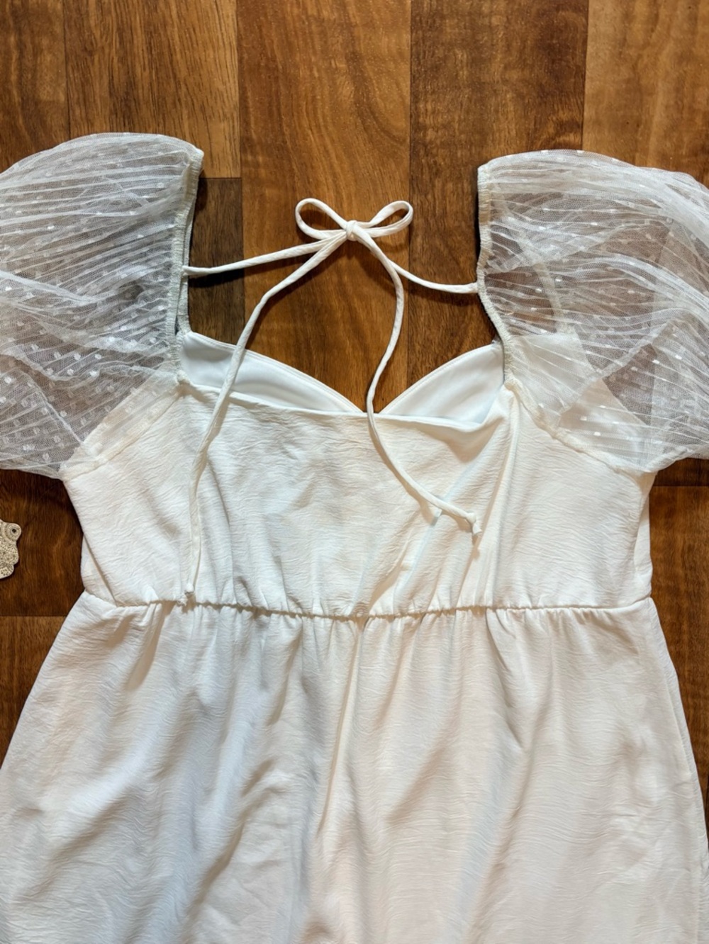Altar'd State Natalie Dress Sweetheart Tie A-Line Short Dress Size Large NWT - Picture 7 of 9